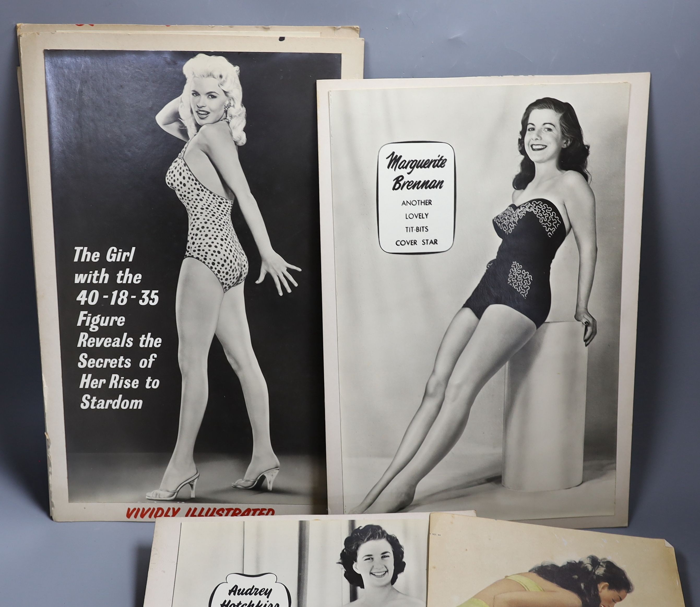 Eleven 1950s photos of models, for Tit-Bits and other publications